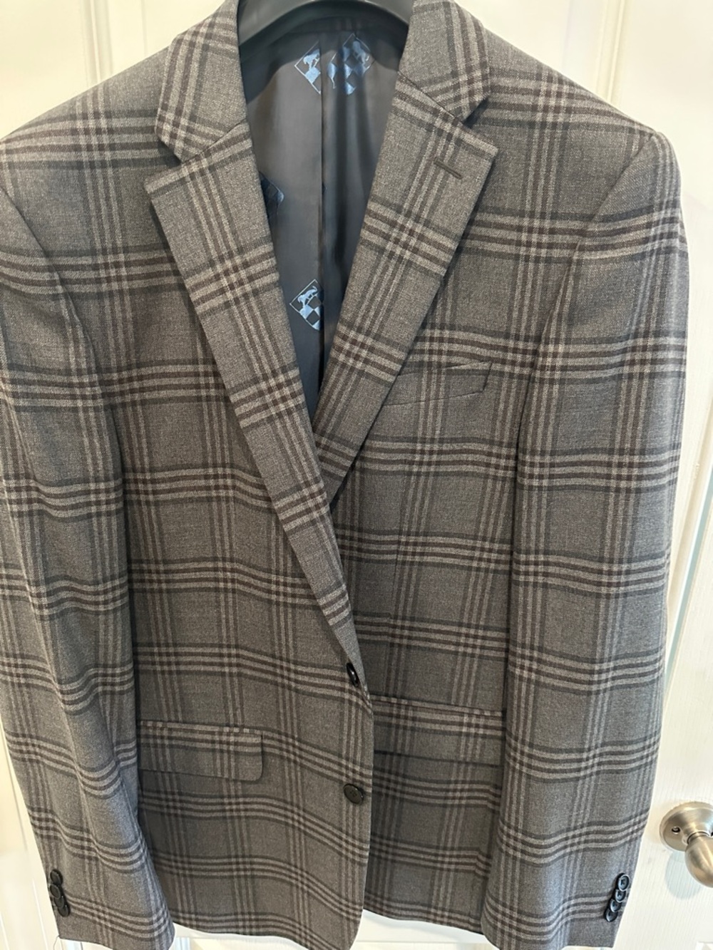 Vince Camuto Grey Plaid Sport Coat